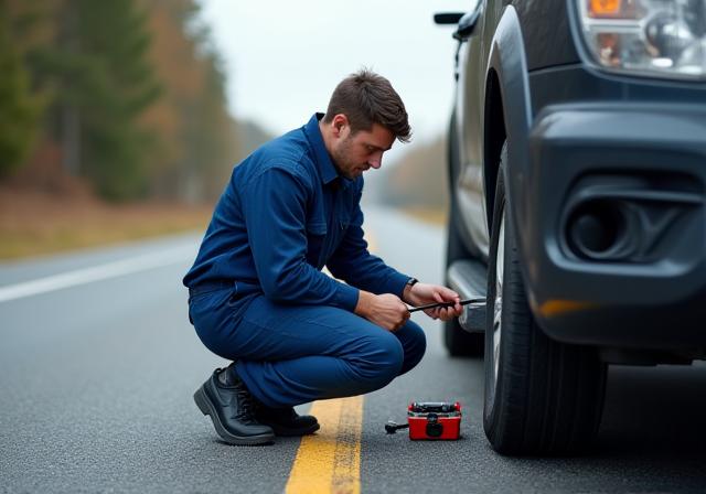 Notfall Reifenwechsel vor Ort
